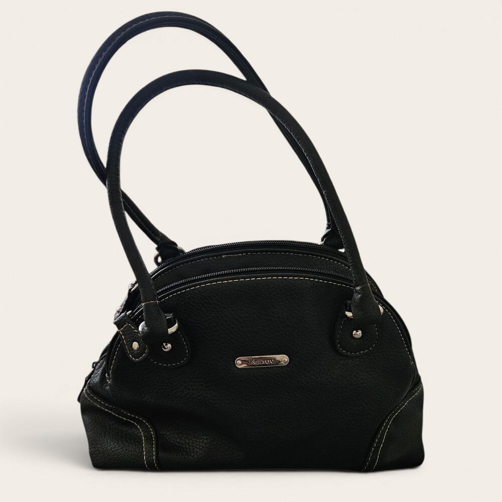 Koltov Women Black Faux Leather  Shoulder bag